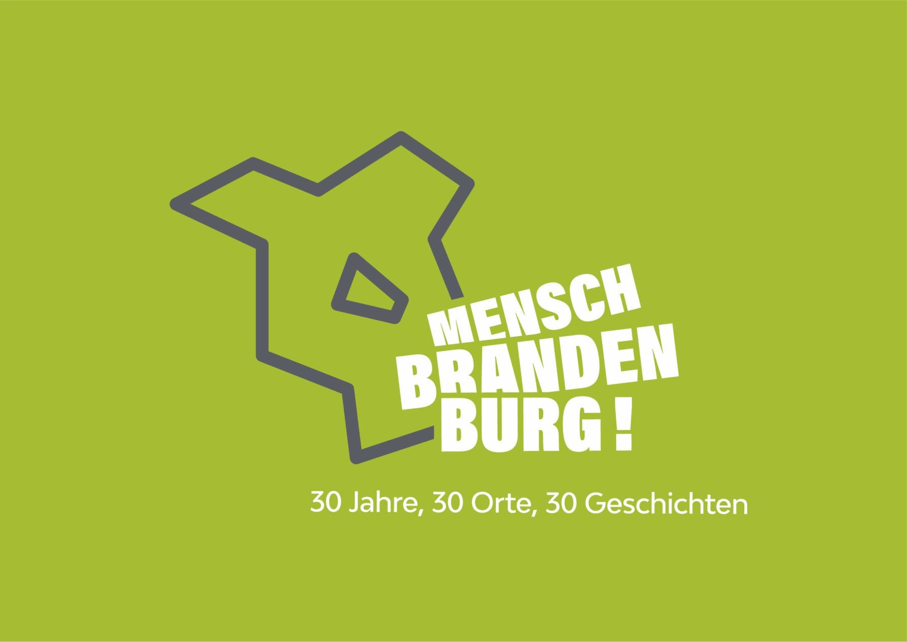 Wort-Bild-Marke in weiß und grau auf grünem Hintergrund