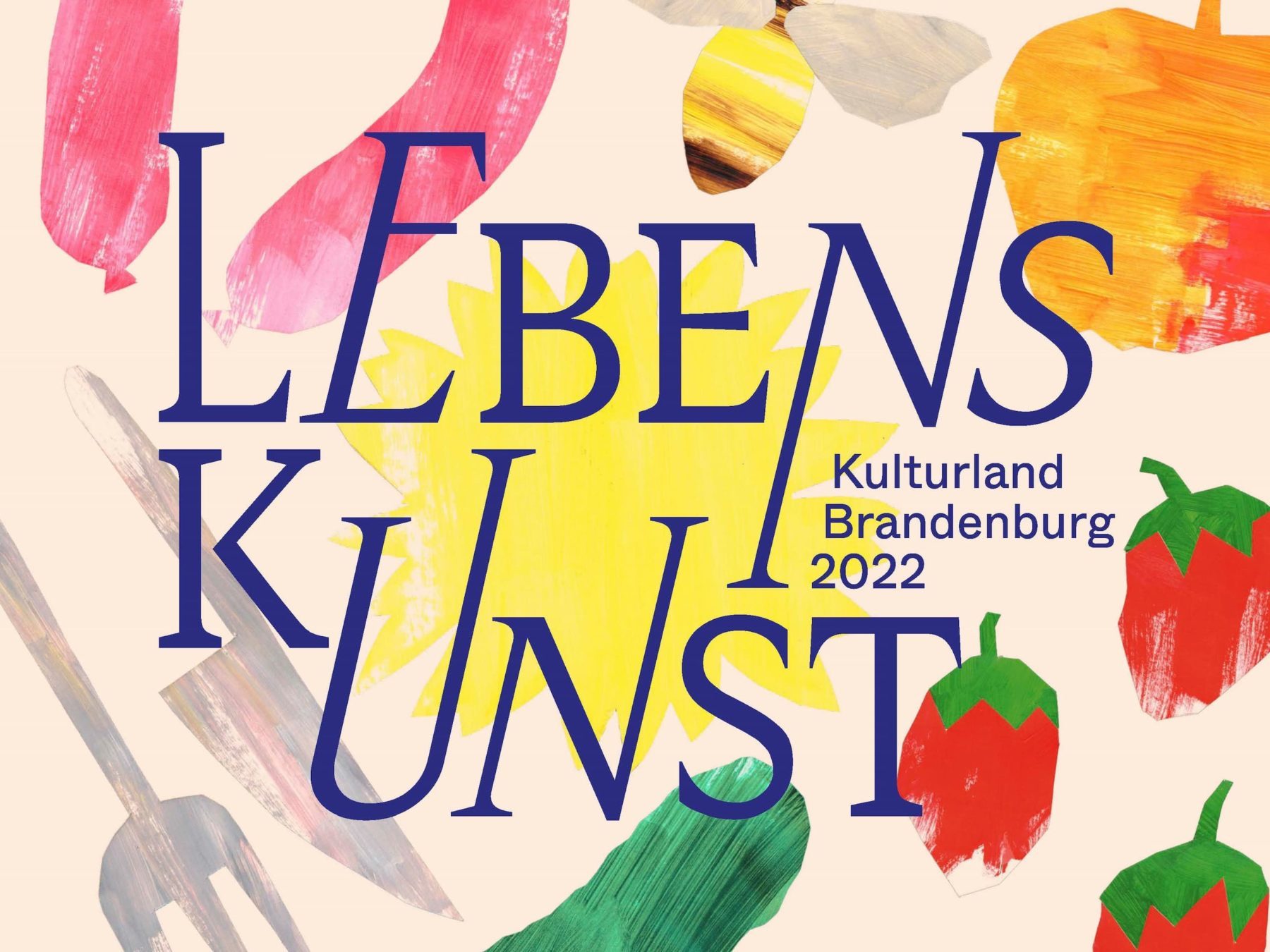 Keyvisual zum Themenjahr Kulturland Brandenburg 2022