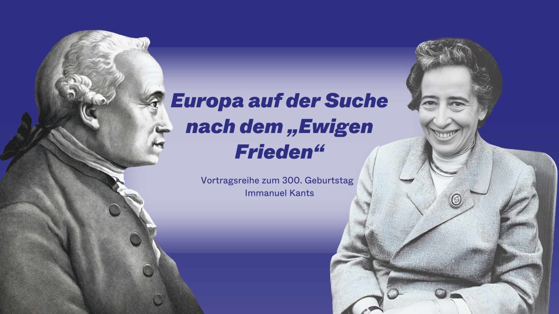 Collage Immanuel Kant und Hannah Arendt