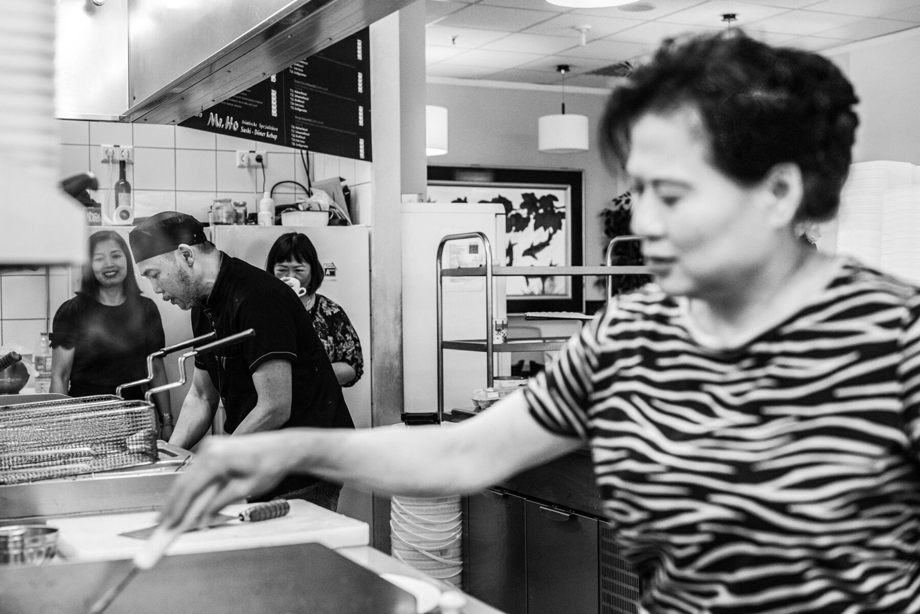 In der Küche von Ngoc Thuan Ho Imbiss »Mr. Ho« in Frankfurt (Oder), Foto: Andreas Batke